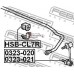 Втулка заднего стабилизатора Honda Accord VII 2003-2007 132501 HSB-CL7R